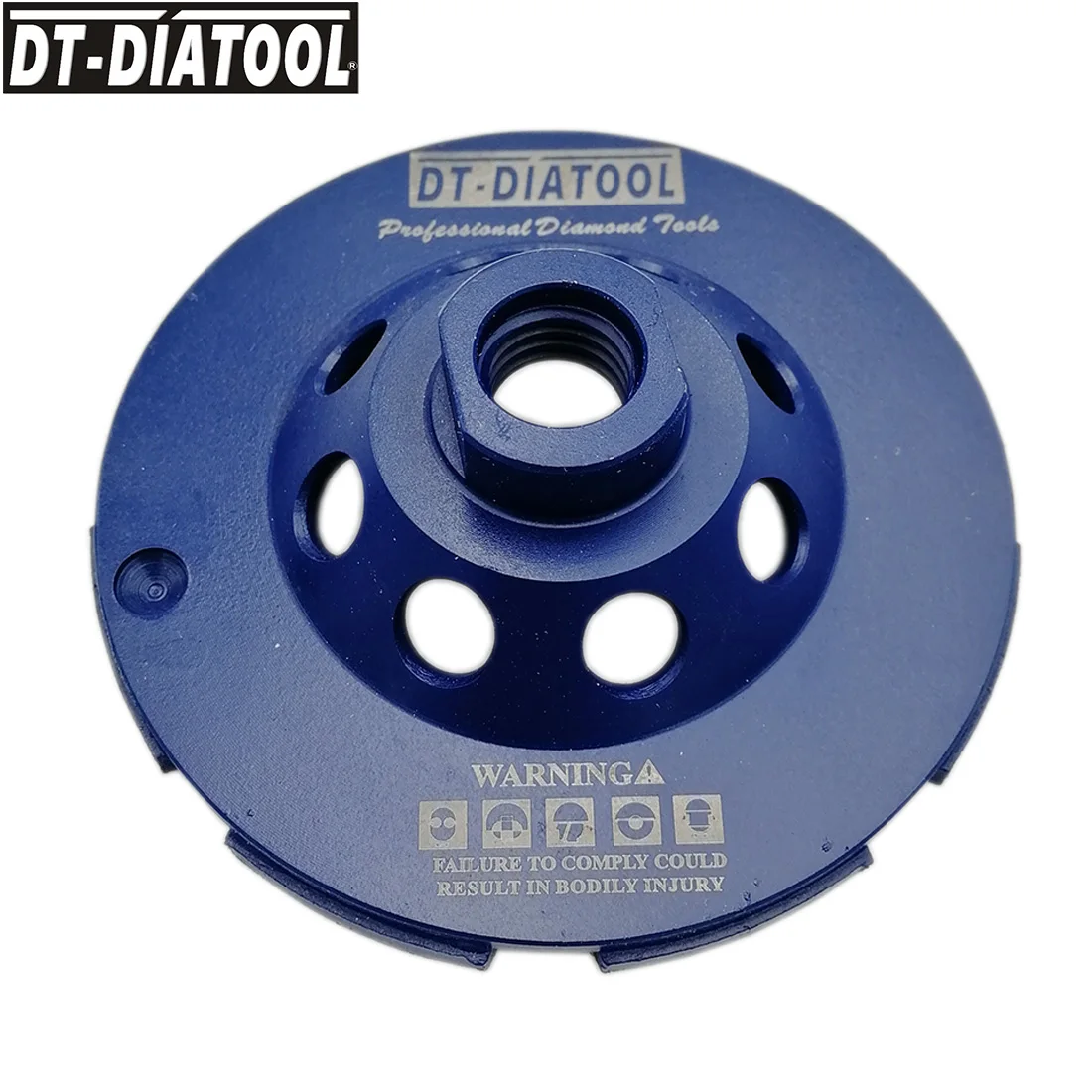 DT-DIATOOL 2 Cái/PK 100/115/125/180 Mm Kim Cương 2 Hàng Cup Đá Mài M14 hoặc 5/8-11 Cho Bê Tông Cứng Đá Đá Hoa Cương Đá Cẩm Thạch