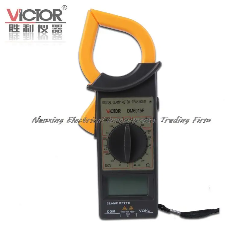 Fast arrival Victor DM6015F Digital Clamp Meter / clamp meter ac dc with high precision resistance / frequency