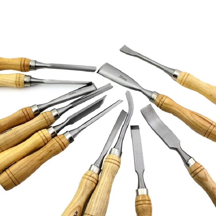 New 12pcs Professional Wood Carving Set Wood Working Tools Chisel Kit Carvers Carving Knife In Box Chisel Ferramentas Marcenaria