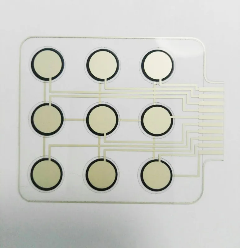 Piezoresistive flexible thin film pressure-sensitive switch Flexible Nano pressure sensor distributed Gradient induction switch