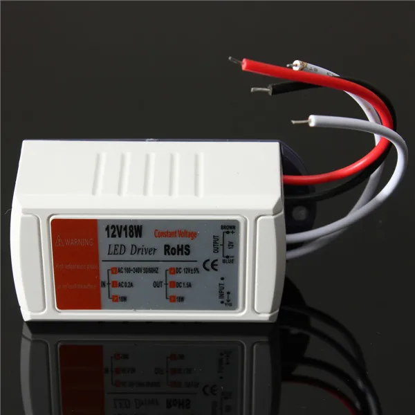 Hot sell Wholesale High Quality DC 12V 18W Power Supply LED Driver Adapter Transformer Switch For LED Strip LED Light Bulb