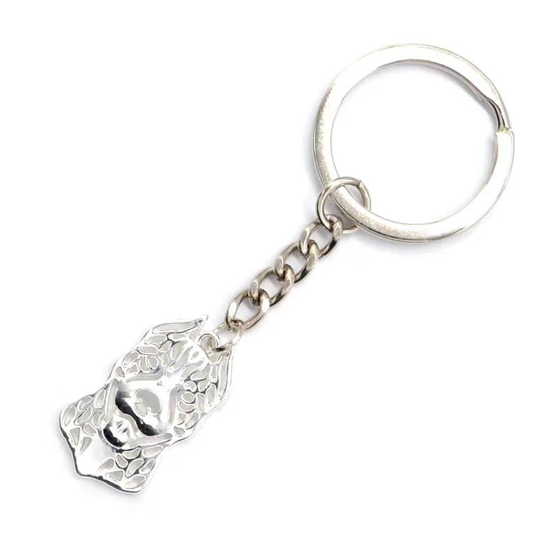 Jewelry Women\'s Pitbull Dog Key Chains Lovers Alloy Dog Jewelry Key Chains