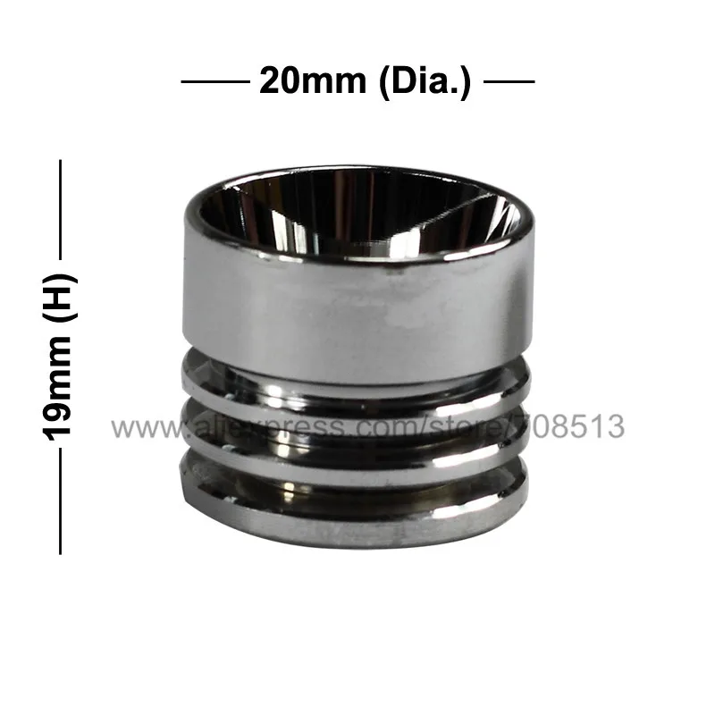 Imagem -02 - Refletor de Alumínio Smo de 20 mm d x 19 mm h para Lanterna s2 s5 s6 s8