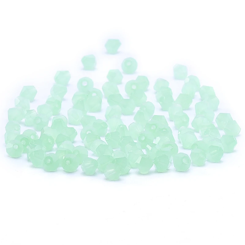 Green 100pc 4mm Austria Crystal Bicone Beads 5301 DIY Bracelet Jewelry Making Accessories  S-15