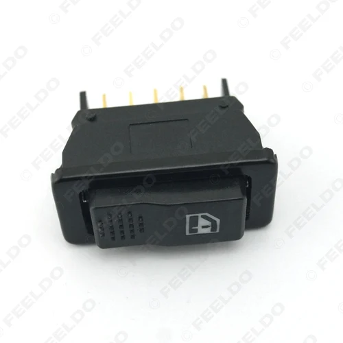 Imagen 2 del producto MOTOBOTS Auto Universal 5 pines interruptor de ventanilla eléctrica de coche 12V/24V 20A con indicador de iluminación # HQ1440