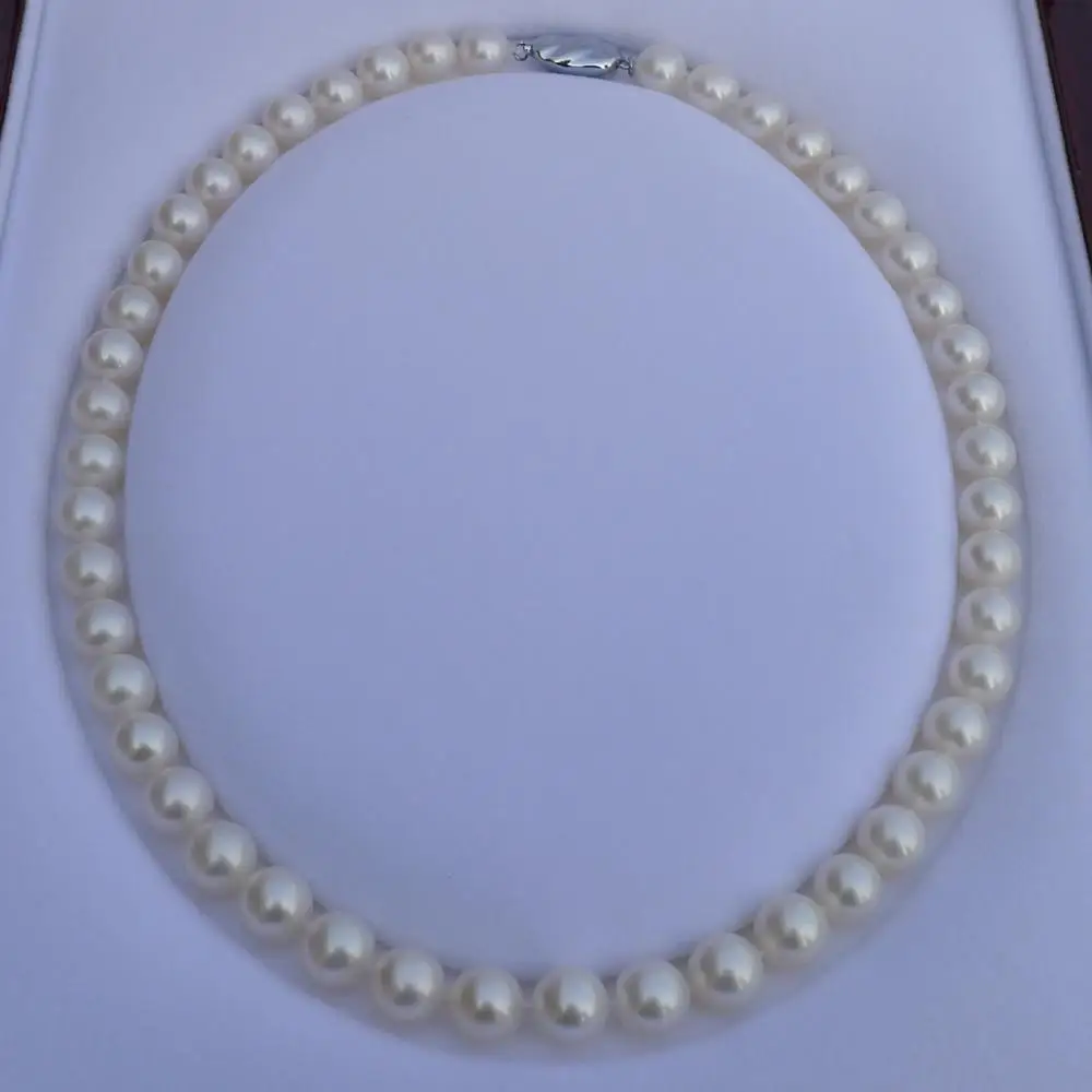 High-grade pearl 9-10mm freshwater pearl necklace mother sent