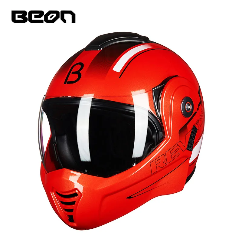 Men\'s Motorcycle Helmet Antifog Visor Film BEON T702 Flip up MOTO Accessories Biker Motorbike Motocross off Road Safety Helmets