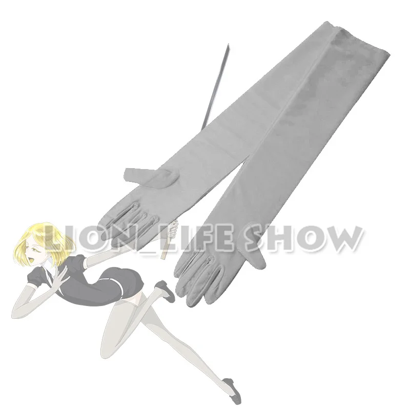 Biamoxer Animal Land Of The Lustrous Yellow Diamond Grey Stockings Houseki No Kuni Gray Gloves Socks Cosplay Accessories