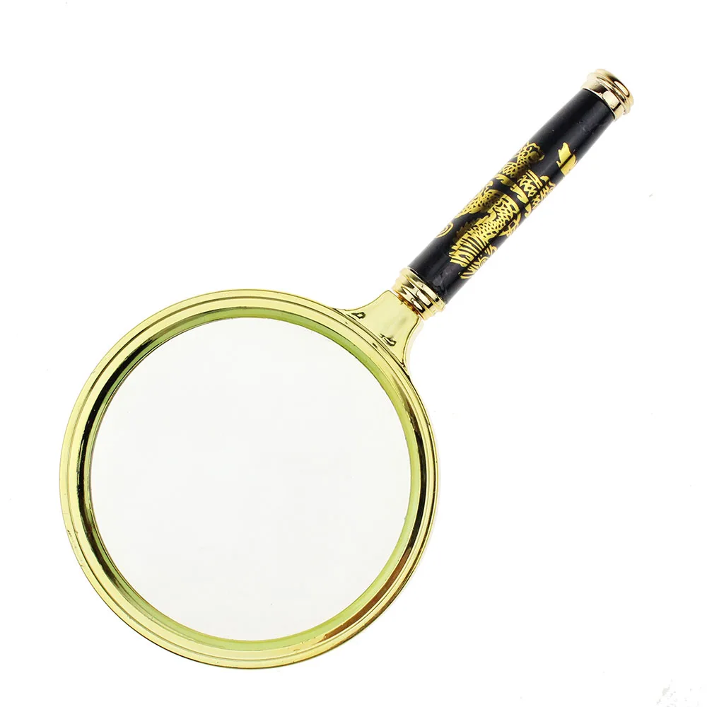 10X 70/80/90mm Diameter Handheld Magnifier Reading Map Newspaper Magnifying Glass Jewelry Loupe