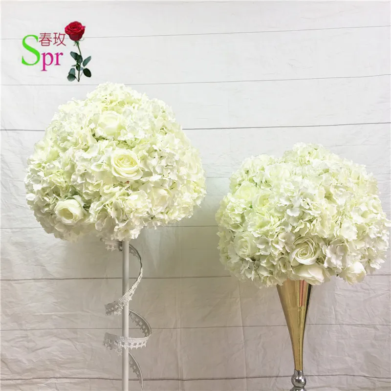 

SPR NEW!!Free shipping 10pcs/lot mix color wedding road lead lavender artificial flower ball wedding table flower centerpiece