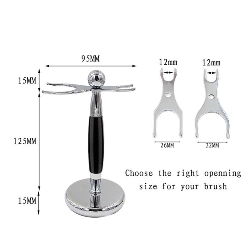 Dscosmetic shaving brush stand holder razor drip stand metal holder for luxury gift wet shaving kit