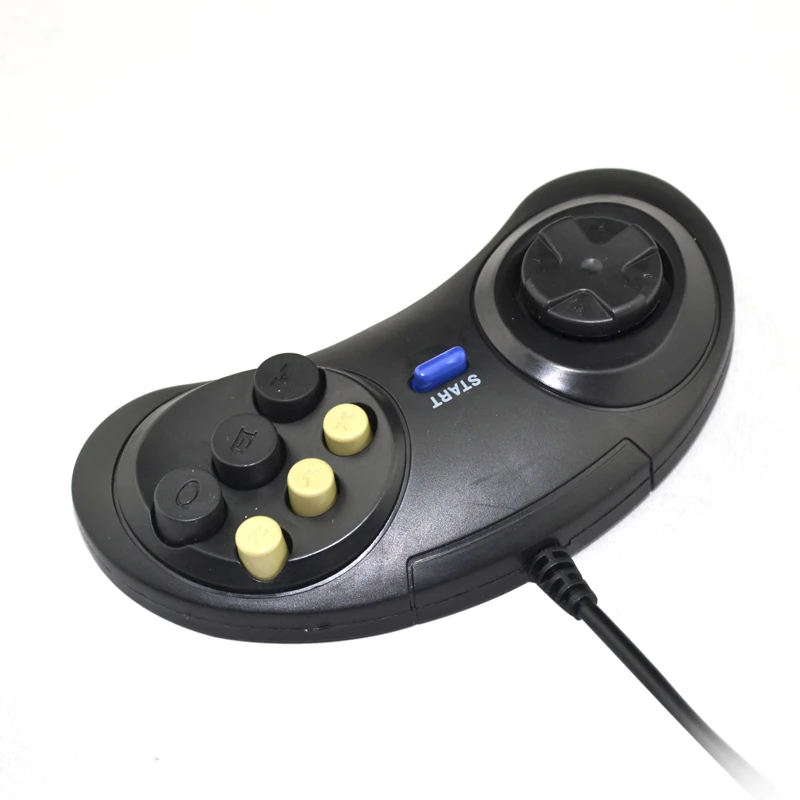Controle para sega genesis 6 botões gamepad para sega mega drive