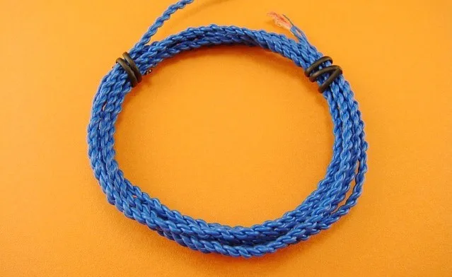 Blue 76 core Special soft OFC tpe 4 shares Fever hifi diy headphone cable upgrade 5meters