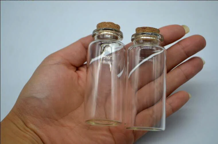 100pcs 30*70mm Wishing Vial pendant New Clear Cork Lid Empty Glass Bottles Jars Containers Home garden wedding Decoration gifts