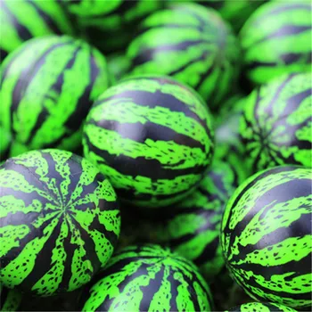 20pcs/30pcs/50pcs/80pcs/100pcs Funny toy 32MM bouncing watermelon shape ball Bouncy Ball children&#x27;s rubber ball bouncy toy