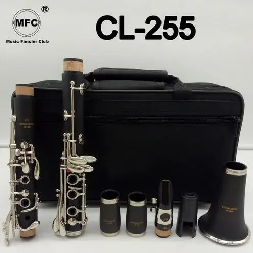 

Brand New Music Fancier Club Matte ABS Resin Clarinet MFCCL-255 Bakelite Clarinets Student Bb Mouthpiece 4C Included Case