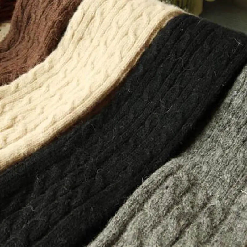 Inverno feminino elegante woolen luvas longas braço mais quente manto dedo luvas longas estendidas luvas de alta qualidade novo