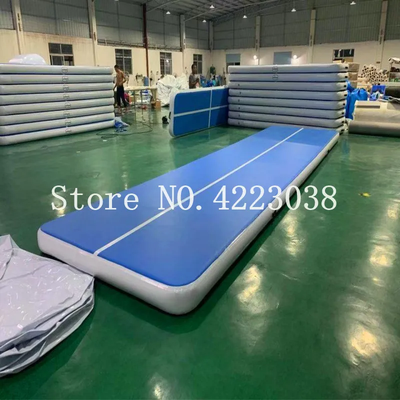 Frete grátis 12x2x0.2m esteiras de ginástica infláveis pista de ar inflável queda de ar inflável pista de salto esteira