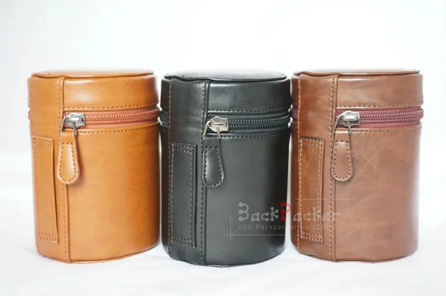 2016 신제품 카메라 렌즈 케이스 9.2cmX12.7cm, 렌즈 가방 (M) 보호 케이스, PU 보호 케이스