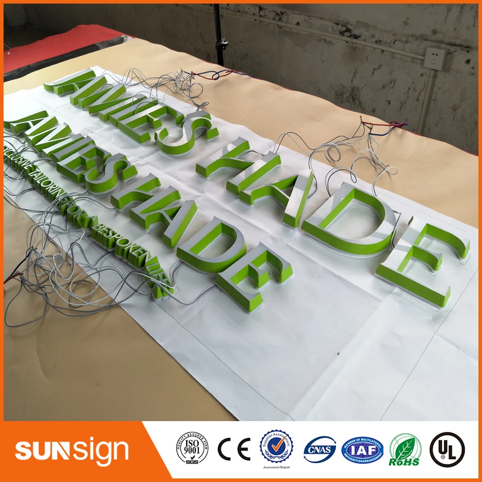 Mini Extremely Durable acrylic led sign channel letter