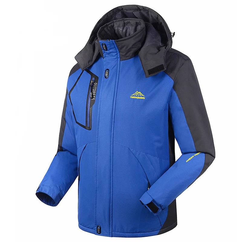 Befusy New Winter Sport Women Men Outdoor Double Layer Waterproof Climbing Ski Softshell Jackets Windbreaker Warm Camping Coat