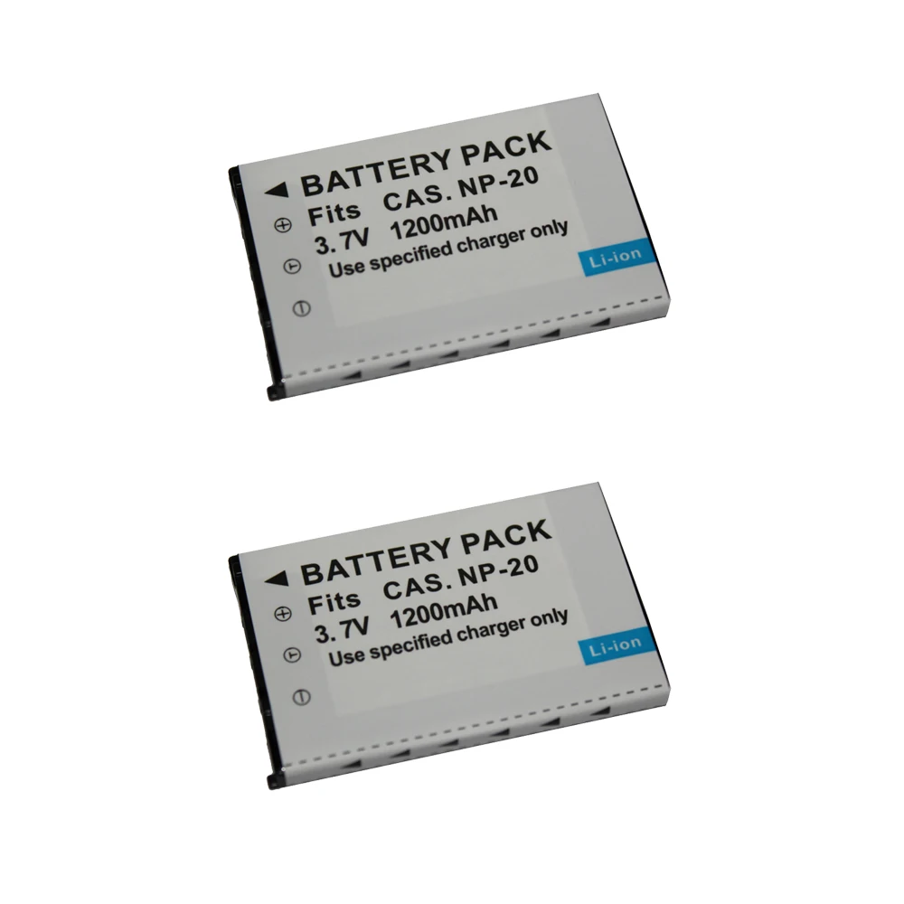 2Pcs/lot NP-20 CNP20 NP20 Battery for CASIO Exilim EX M20 S100 S20 S500 S600 S770 S800 S880 Z60 Z65 Z70 Z75 Z77 Z3 Z5 Z6 Z4 Z7 Z