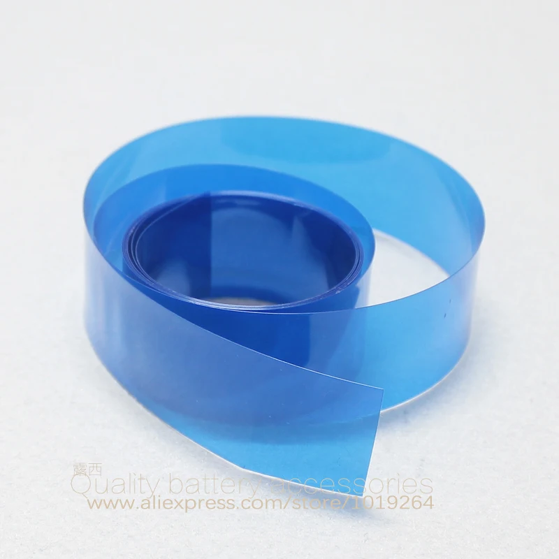 10 м 18650 литиевая батарея ПВХ пленка батарея мембрана Термоусадочная пленка Внешняя батарея синий прозрачный фиолетовый цвет фиолетовый