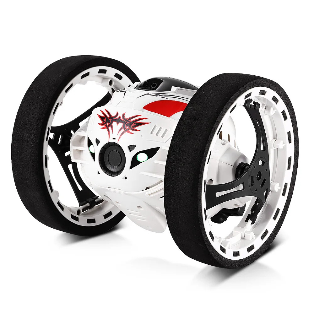 RC Car 360 Degree Bounce Car Remote Control Toys RC Robot 80cm High Jumping Car Radio Controlled Cars Machine LED Night Toys