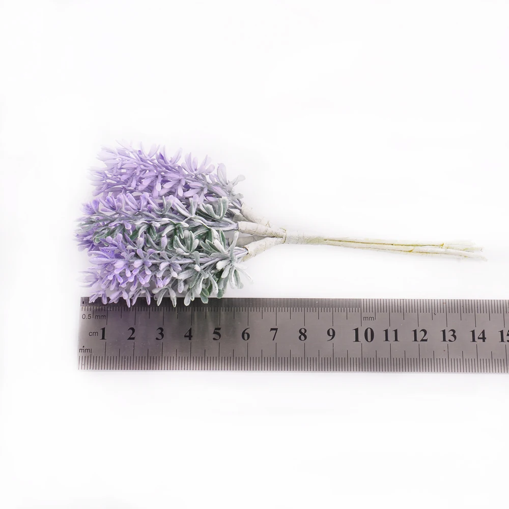 6pcs/lot mini lavender flowers artificial flowers handmade Christmas wedding home decoration DIY scrapbook gift box