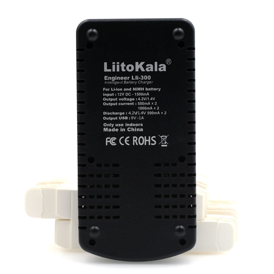 LiitoKala lii-300 LCD 18650 Battery Charger lii300 For 18650 26650 14500 10440 17500 1.2V AA AAA Ni-MH Rechargeable Battery Back