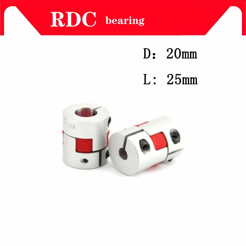 High quality 1pcs XB Coupler Aluminium Plum Flexible Shaft Plum blossom Coupling D20L25 Motor Connector Flexible Coupler