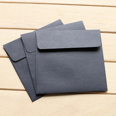 100PCS/lot Kraft Envelopes Square envelope card bank card membership card envelope Wedding Party Invitation Card