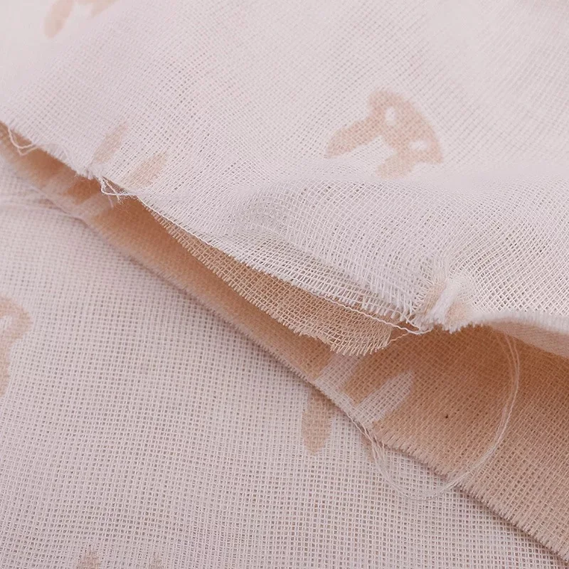 10 Meters Natural 100% Natural Color Cotton 3 Layers Gauze 150 Cm Width 155 Grams Baby Sewing Fabric Small Wholesale NC03