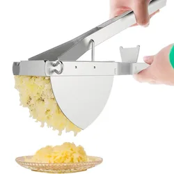 Heavy Duty Large stainless Steel Potato Ricer, Potato Ricer - Detachable and Dishwasher Safe - Press Max 400g Potato One Time