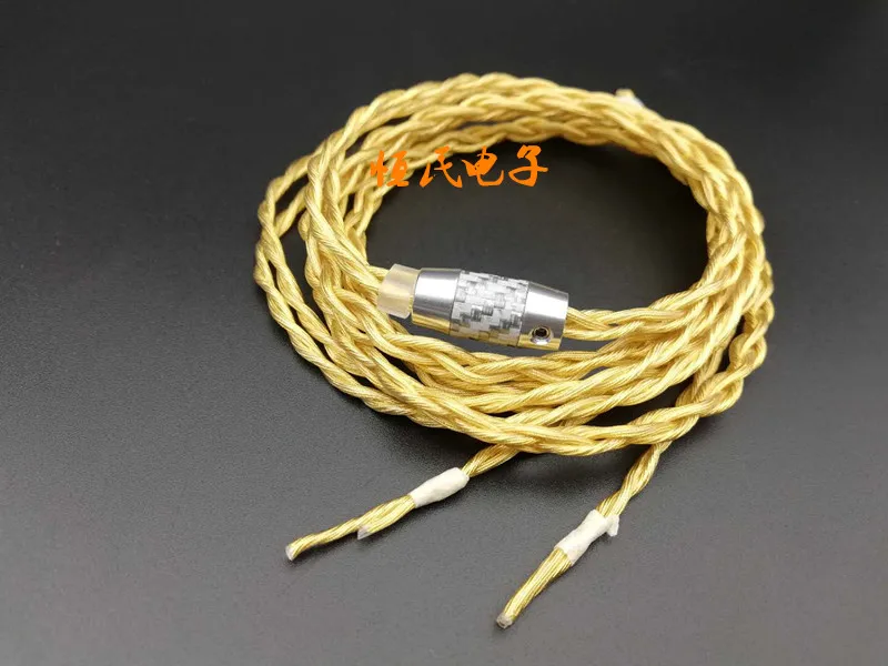 

diy earphone wire 7n single crystal copper wire 4share 1.25m with splitter