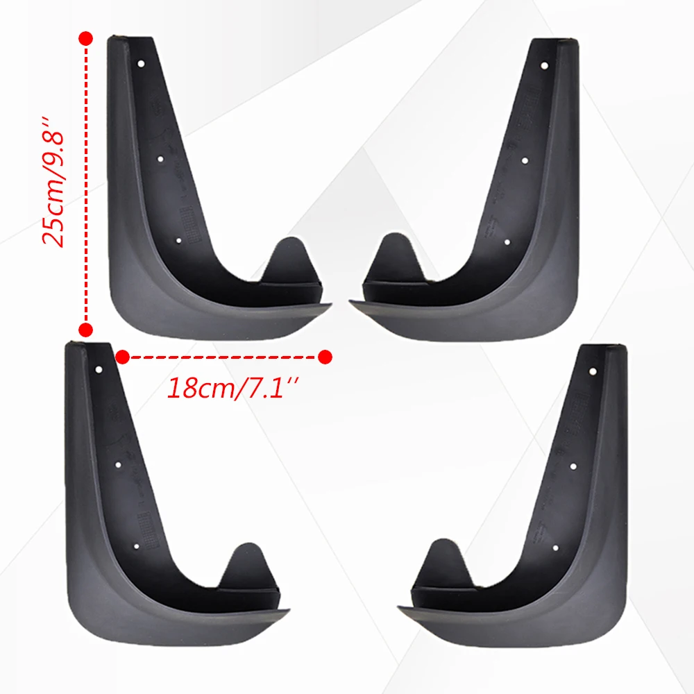 4pcs Universal Mud Flaps Mudflaps Splash Guards Mudguards Front Rear For Volvo C30 S40 S60 S70 S80 V40 V50 V60 V70 XC70 XC90