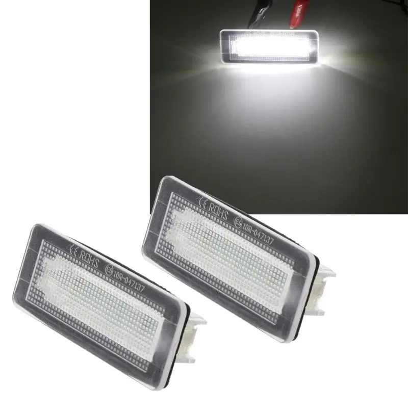2pcs 18 LED License Plate Number Light Lamp Error For Benz Fortwo Coupe Convertible 450 451 W450 W453