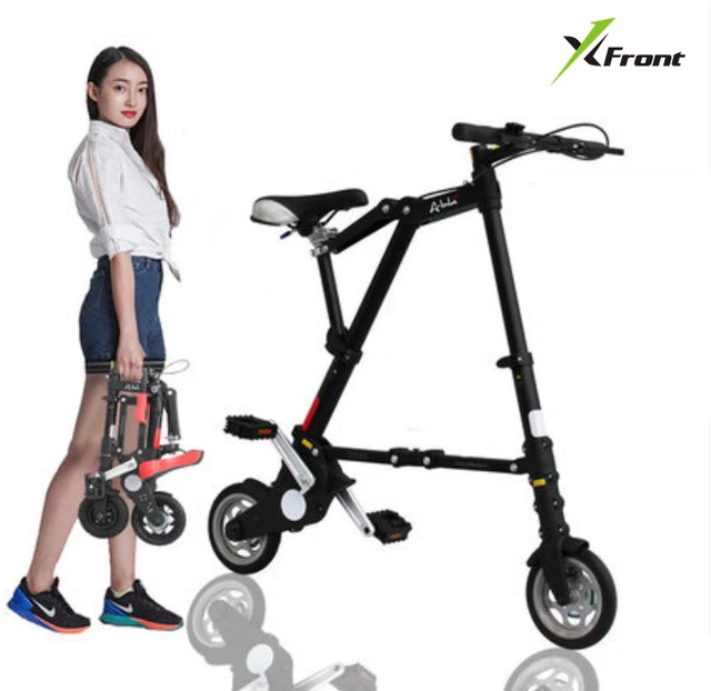 New Xfront Abike Unisex 8 Inch Wheel Mini Ultra Light Folding Bike Subway  Transit Vehicles Road Bicycle Outdoor Sports Bicicleta - Bicycle -  AliExpress