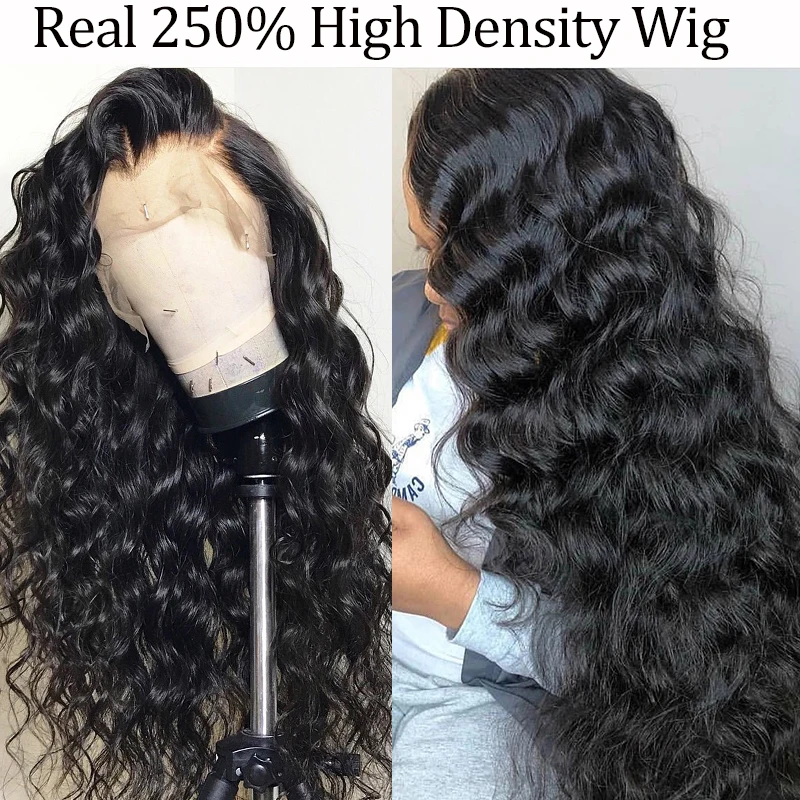 250 Density 13x6 Lace Front Wig Brazilian Loose Wave Lace Front Human Hair Wigs For Black Women Pre Plucked Ever Beauty Remy