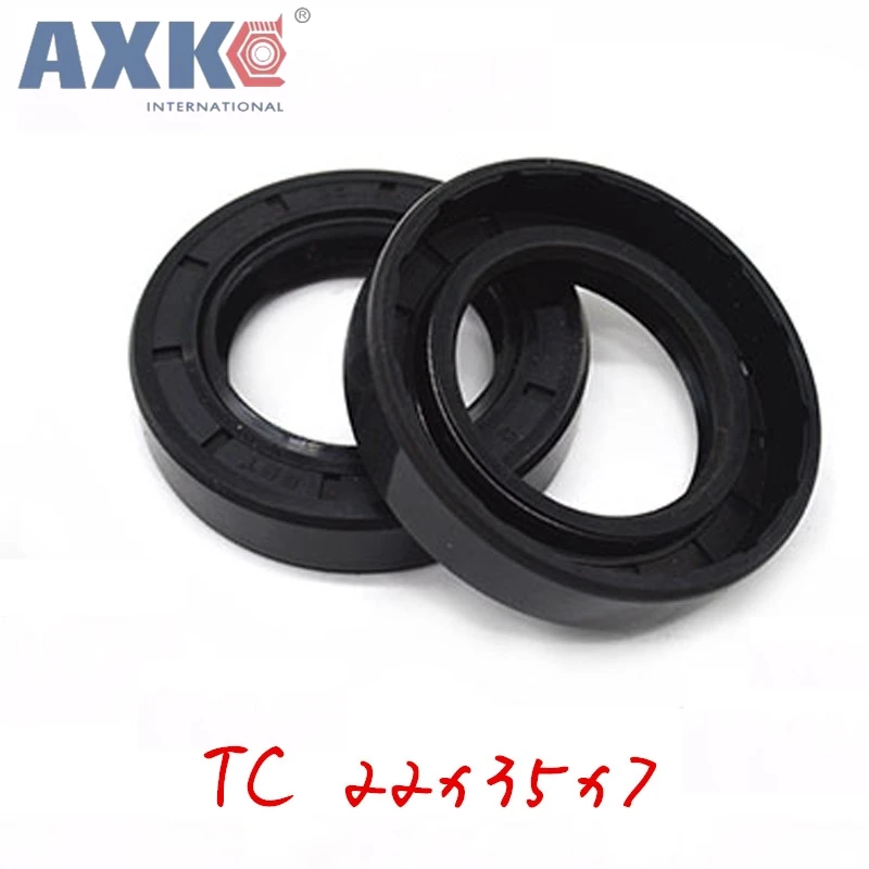 

10pcs/NBR Shaft Oil Seal TC 22*35*7 Rubber Covered Double Lip With Garter Spring/consumer product