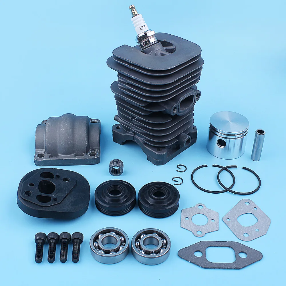 Kit de Pistão do Cilindro Pan Crank Rolamento Junta de Vedação para o Cat 335 435 440 338 438 444 Motosserra Mcculloch Mac Nikasil Banhado