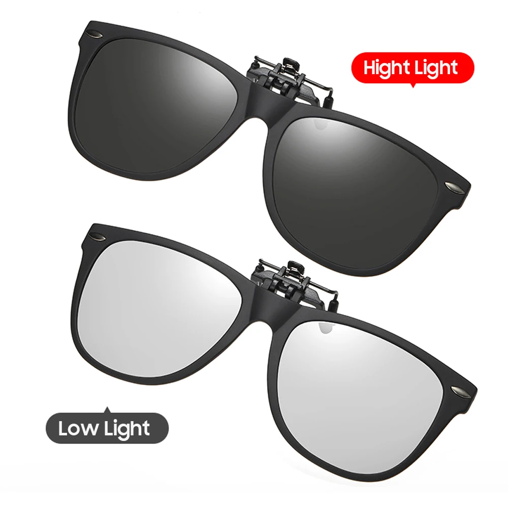 VIVIBEE Herren Photochrome Polarisierte Clip-On Sonnenbrille mit Klappmechanismus für Damen, Fahrer-Sonnenbrille mit Clips, Trendprodukt 2026 – Detail 5