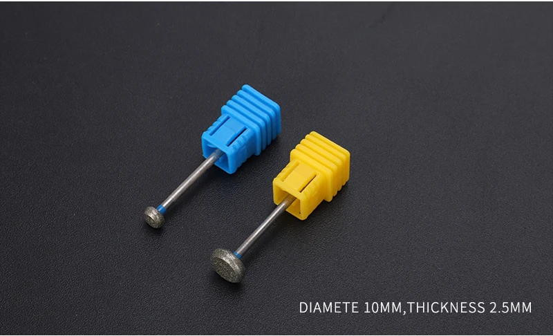 2 teile/los Diamant Nagel Bohrer Fräser Rotary Grat Häutchen Sauber Bits Gerät für Maniküre Nagel Dateien Kunst Werkzeuge – Detail 8