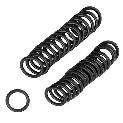

50 Pcs 20mm x 27mm x 3.5mm Flexible Nitrile Rubber O Rings Washers
