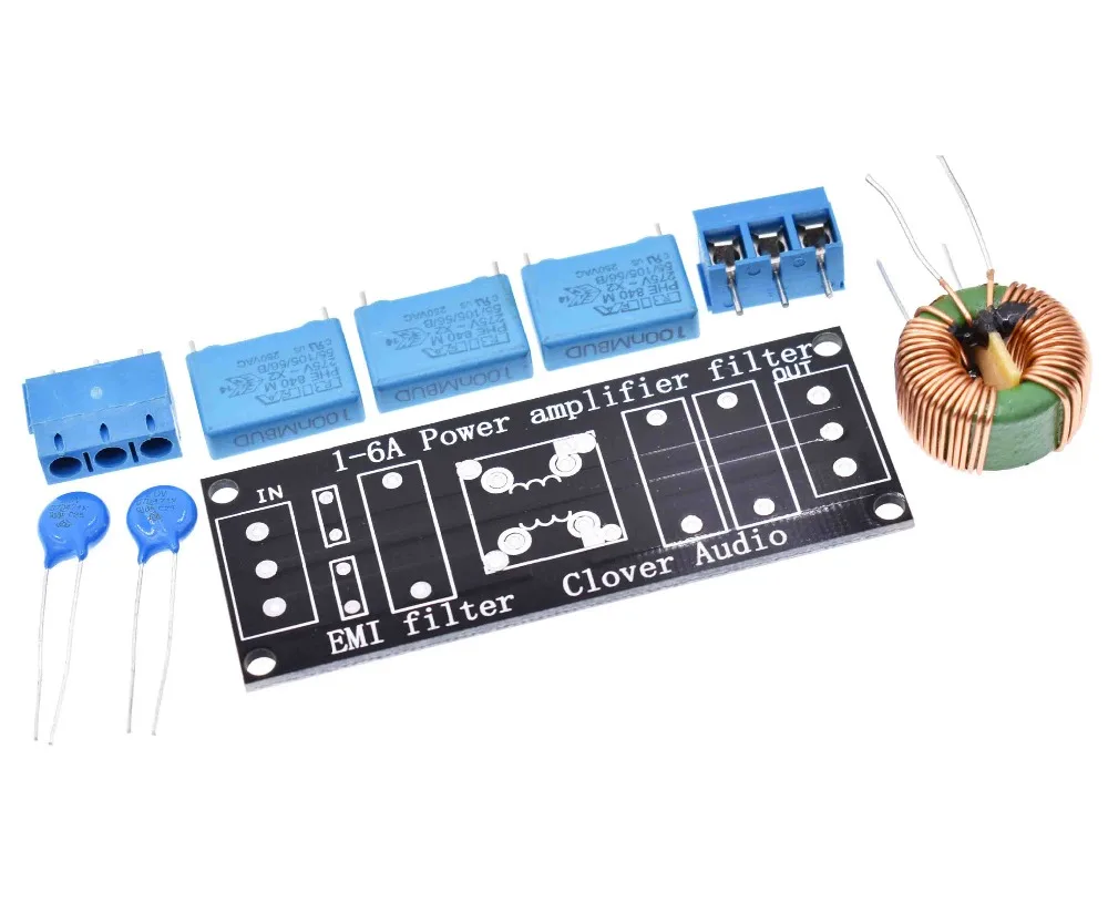 Power filter board, 4A EMI filter, sound enhancement tool, filter socket DIY KIT