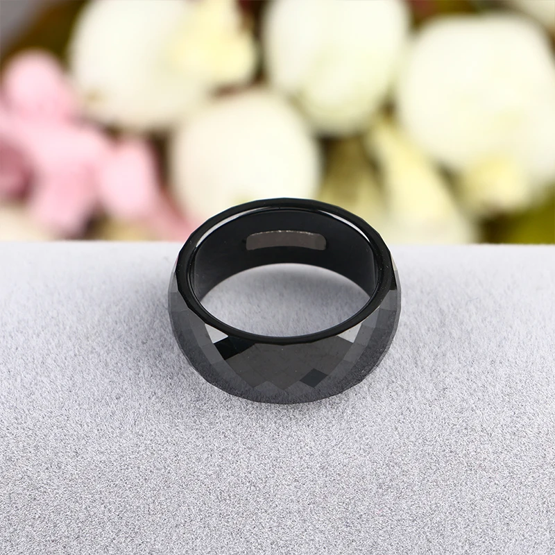 2019 Party Ceramic Rings For Women Zircon White Wide Female Rings Fashion Jewelry With Full US Size Gift For Lovers