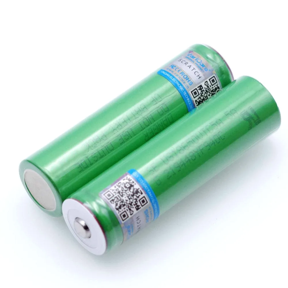 Varicore vtc5a 2600mah 3.6v 18650 bateria de lítio 30a descarga para us18650vtc5 baterias + apontou