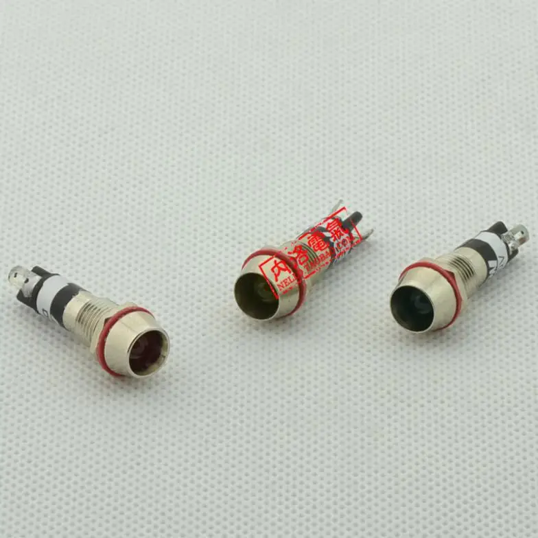 

[ SA ]Original Korean Kaikun KACON 8mm copper shell indicator KL0824/22 * DC24V/AC220V--20PCS/LOT