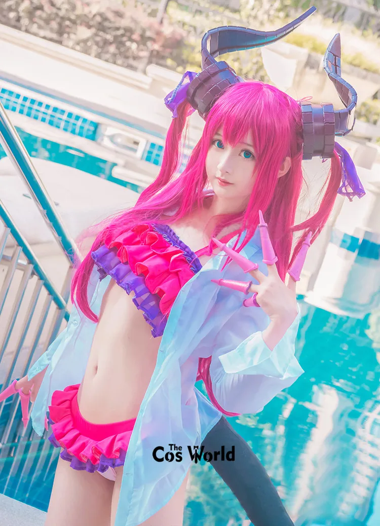 Fate Grand Order Elizabeth Bathory Bikini Swimwear Bathing Suit Sukumizu Shirt Tube Tops Underwear Outfit Anime Cosplay Costumes