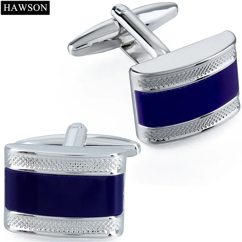 

HAWSON Hot Sale Stone Cufflinks for Men High Quality Cat's Eye Stone Cuff Buttons Fashion French Shirt Jewelry with Box